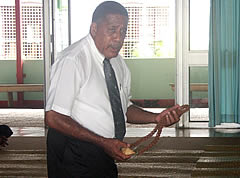 Elders from Vanua traditionally convey the message